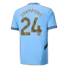 CHAMPIONS #24 New Manchester City Jersey 2024/25 Home Soccer Shirt - Best Soccer Players