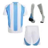 Argentina Kids Kit 2024 Home (Shirt+Shorts+Socks) - Best Soccer Players