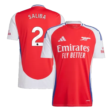SALIBA #2 New Arsenal Jersey 2024/25 Home Soccer Shirt - Best Soccer Players