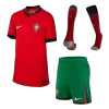 Portugal Kids Kit 2024 Home (Shirt+Shorts+Socks) - Best Soccer Players