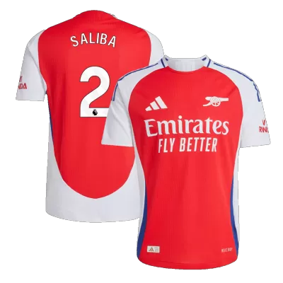 SALIBA #2 New Arsenal Jersey 2024/25 Home Soccer Shirt Player Version Version - Best Soccer Players