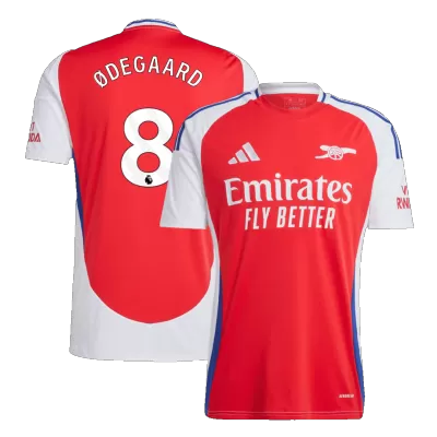 ØDEGAARD #8 New Arsenal Jersey 2024/25 Home Soccer Shirt - Best Soccer Players