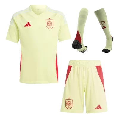 Spain Kids Kit 2024 Away (Shirt+Shorts+Socks) - Best Soccer Players