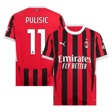 PULISIC #11 New AC Milan Jersey 2024/25 Home Soccer Shirt - Best Soccer Players