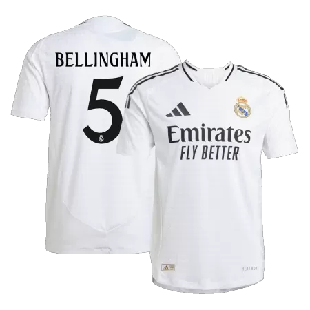 BELLINGHAM #5 New Real Madrid Jersey 2024/25 Home Soccer Shirt - Best Soccer Players