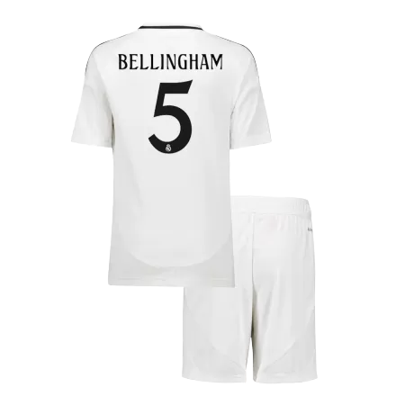 BELLINGHAM #5 Real Madrid Kids Kit 2024/25 Home (Shirt+Shorts) - Best Soccer Players