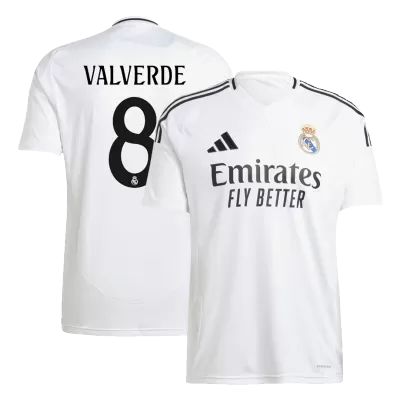 VALVERDE #8 New Real Madrid Jersey 2024/25 Home Soccer Shirt - Best Soccer Players