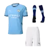 New Manchester City Soccer Kit 2024/25 Home (Shirt+Shorts+Socks) 
 - Best Soccer Players