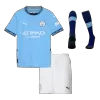 Manchester City Kids Kit 2024/25 Home (Shirt+Shorts+Socks) - Best Soccer Players