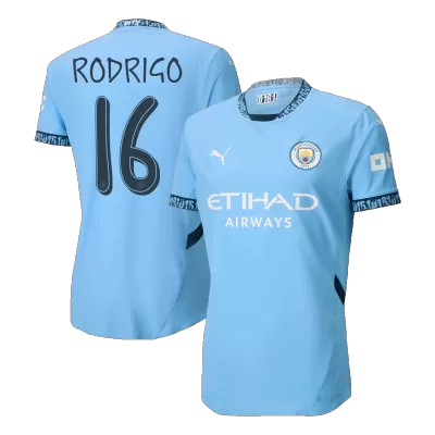 RODRIGO #16 New Manchester City Jersey 2024/25 Home Soccer Shirt Player Version Version - UCL - Best Soccer Players