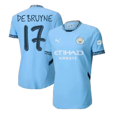 DE BRUYNE #17 New Manchester City Jersey 2024/25 Home Soccer Shirt Player Version Version - UCL - Best Soccer Players