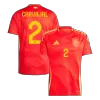 CARVAJAL #2 New Spain Jersey 2024 Home Soccer Shirt - Best Soccer Players