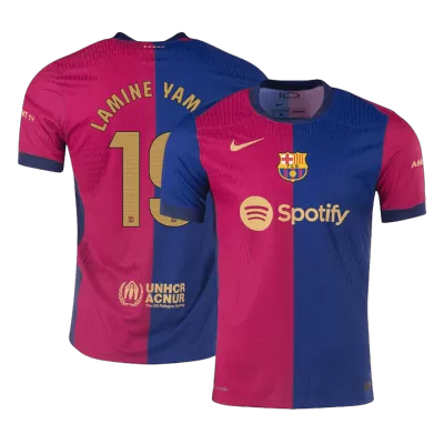 Authentic LAMINE YAMAL #19 Barcelona Home Soccer Jersey 2024/25 - Best Soccer Players