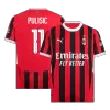 PULISIC #11 New AC Milan Jersey 2024/25 Home Soccer Shirt Player Version Version - UCL - Best Soccer Players