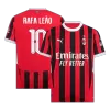 RAFA LEÃO #10 New AC Milan Jersey 2024/25 Home Soccer Shirt Player Version Version - UCL - Best Soccer Players