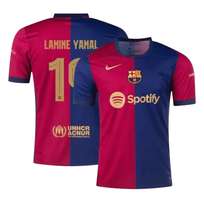 LAMINE YAMAL #19 New Barcelona Jersey 2024/25 Home Soccer Shirt Player Version Version - UCL - Best Soccer Players