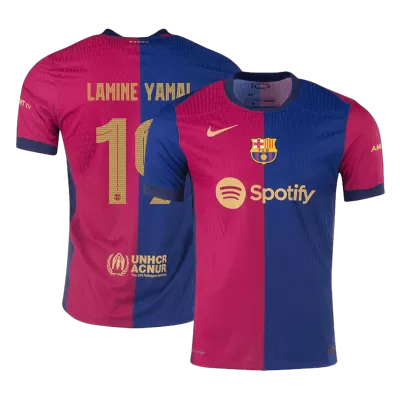 Authentic LAMINE YAMAL #19 Barcelona Home Soccer Jersey 2024/25 - UCL - Best Soccer Players