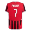 Authentic MORATA #7 AC Milan Home Soccer Jersey 2024/25 - UCL - Best Soccer Players