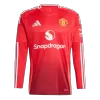 New Manchester United Jersey 2024/25 Home Soccer Long Sleeve Shirt - Best Soccer Players