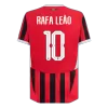 Authentic RAFA LEÃO #10 AC Milan Home Soccer Jersey 2024/25 - UCL - Best Soccer Players