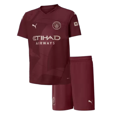 Manchester City Kids Kit 2024/25 Third Away (Shirt+Shorts) - Best Soccer Players