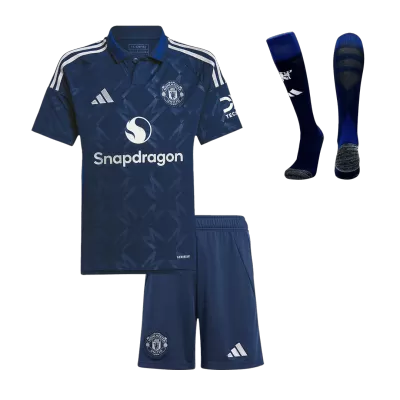 Manchester United Kids Kit 2024/25 Away (Shirt+Shorts+Socks) - Best Soccer Players