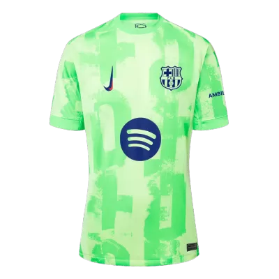 Barcelona Third Away Soccer Jersey 2024/25 - Spotify Logo Without Text - Best Soccer Players