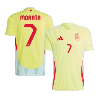 MORATA #7 New Spain Jersey 2024 Away Soccer Shirt - Best Soccer Players