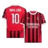 RAFA LEÃO #10 New AC Milan Jersey 2024/25 Home Soccer Shirt Player Version Version - UCL - Best Soccer Players