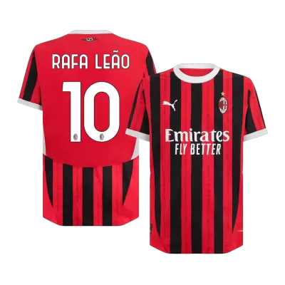 Authentic RAFA LEÃO #10 AC Milan Home Soccer Jersey 2024/25 - Best Soccer Players