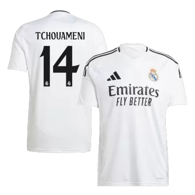 TCHOUAMENI #14 Real Madrid Home Soccer Jersey 2024/25 White - Best Soccer Players