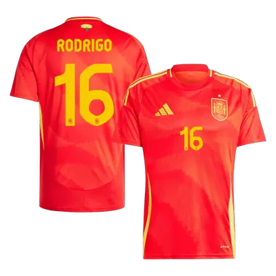 RODRIGO #16 New Spain Jersey 2024 Home Soccer Shirt - Best Soccer Players